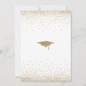 Sla de datum op voor een afstudeerfeest Goud op Wi Kaart (Achterkant)