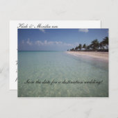 Sla de datum op voor een bruiloft... aankondigingskaart (Voorkant / Achterkant)