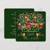 Sla de datum op voor een trouwjubileumfeestkaart save the date (Voorkant / Achterkant)