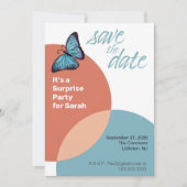 Sla de datum op voor een verrijdingsfeest of feest kaart (Voorkant)