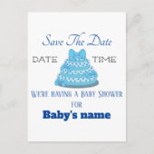 Sla de datum op voor het briefkaart van de babyjon (Voorkant)