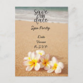 Sla de datum op voor Spa Meditation Yoga Plumeria Briefkaart (Voorkant)