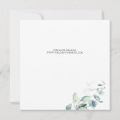 Sla de datum op waarop Boho Greenery Eucalyptus Le Save The Date (Achterkant)