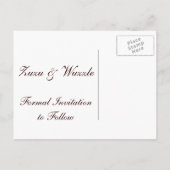 Sla de datum op waarop ik Beren doe Aankondigingskaart (Achterkant)