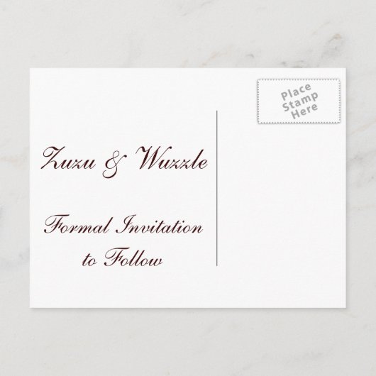 Sla de datum op waarop ik Beren doe Aankondigingskaart (Achterkant)