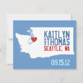 Sla de datum op - - Washington Save The Date (Voorkant)