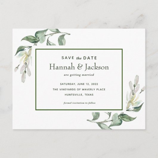 Sla de datum op *Waverly Place* Briefkaart (Voorkant)