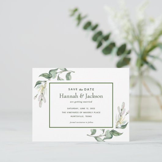 Sla de datum op *Waverly Place* Briefkaart (Staand voorkant)