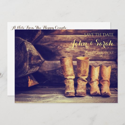 Sla de datum op - West Kaart (Voorkant / Achterkant)