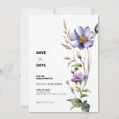 Sla de datum op Wildflower Kaart (Voorkant)