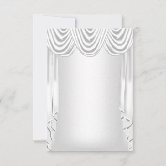 Sla de datum op zilver wit kaart (Achterkant)