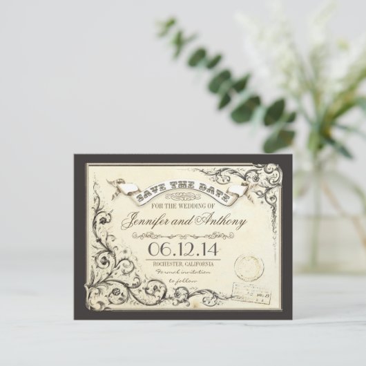 Sla de datum oude  kaarten op (Staand voorkant)