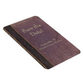 Sla de Datum  Paarse Boek Magnet Magneet (Rechterzijde)