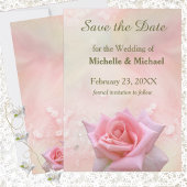 Sla de datum perfecte roze roze roze op save the date