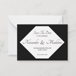 Sla de datum plat Kaart Notitiekaartje