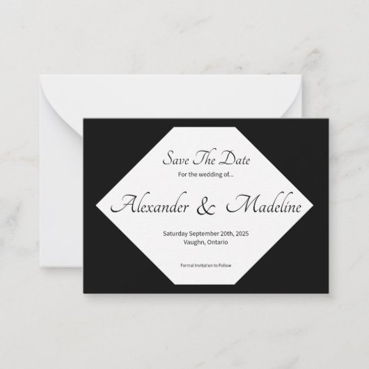 Sla de datum plat Kaart Notitiekaartje (Voorkant)