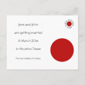 Sla de datum Polka Dots Briefkaart Sjabloon op (Achterkant)