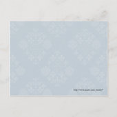 Sla de datum post Kaart met uw foto (Paarse) (Achterkant)