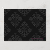 Sla de datum Post Kaart met uw foto (Roze) (Achterkant)