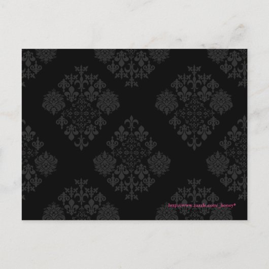 Sla de datum Post Kaart met uw foto (Roze) (Achterkant)