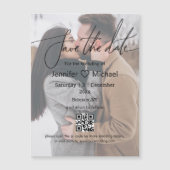 sla de datum qr code koppel foto stijlvolle magnee (Voorkant)
