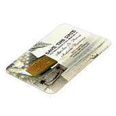 Sla de datum  Romantische strandbestemming op Magneet (Linkerzijde)