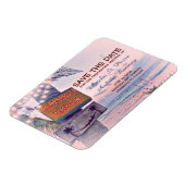 Sla de datum romantische string licht strand bruil magneet (Linkerzijde)