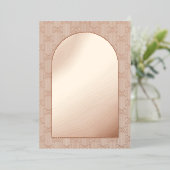 Sla de datum Roos goudfolie Kaart (Staand Voorkant)