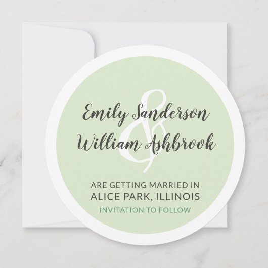 Sla de datum rustiek hout & eucalyptus botanisch kaart (Achterkant)