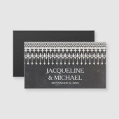 Sla de datum rustieke kant krijtbord (Voorkant / Achterkant)