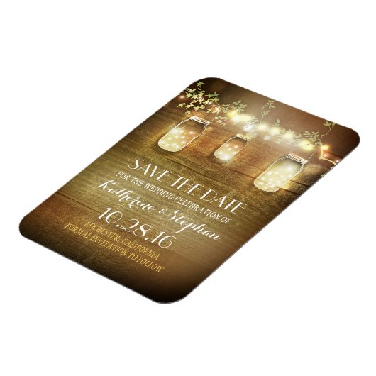 Sla de datum rustieke schuur hout metselaar potten magneet (Linkerzijde)