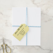 Sla de datum scan QR bruiloft website moderne teks Cadeaulabel (Met Touw)