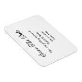 Sla de datum scan QR bruiloft website moderne teks Magneet (Rechterzijde)