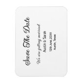 Sla de datum scan QR bruiloft website moderne teks Magneet (Verticaal)