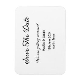 Sla de datum scan QR bruiloft website moderne teks Magneet