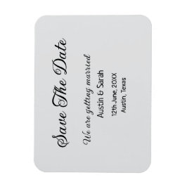 Sla de datum scan QR bruiloft website moderne teks Magneet