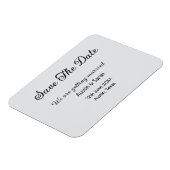 Sla de datum scan QR bruiloft website moderne teks Magneet (Linkerzijde)