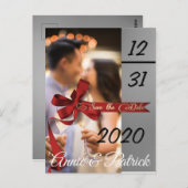 Sla de datum Silver en Black op Briefkaart (Voorkant / Achterkant)