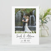 Sla de datum Sjabloon met foto Kaart (Staand voorkant)