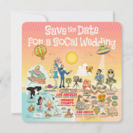 Sla de datum SoCal op Kaart