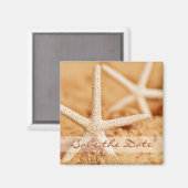 Sla de datum Starfish Magnet op (Voorkant / Achterkant)