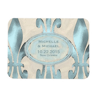 Sla de datum  Stijl Fleur de Lis op Magneet