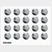 Sla de datum strand bruiloft Stickers palmboom (Vel)