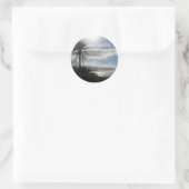 Sla de datum strand bruiloft Stickers palmboom (Tas)