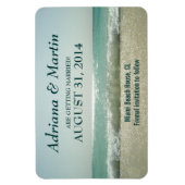 Sla de datum strand golven magneten (Verticaal)