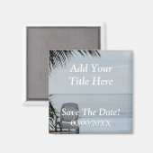 Sla de datum strand magneet op (Voorkant / Achterkant)