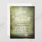 Sla de datum Strandmagneten op Aankondigingskaart (Voorkant / Achterkant)