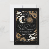 Sla de datum Tarot Sun Moon uitlijnen trouwkaarten Save The Date (Voorkant)