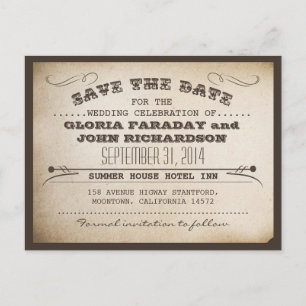 Sla de datum  ticket briefkaarten