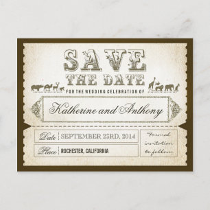 Sla de datum tickets ZOO SAFARI op Aankondigingskaart